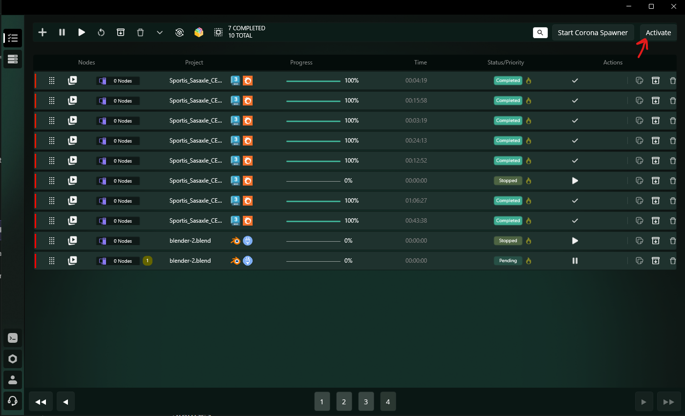 CoreFinder Activation Button
