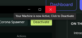 CoreFinder Activated Status