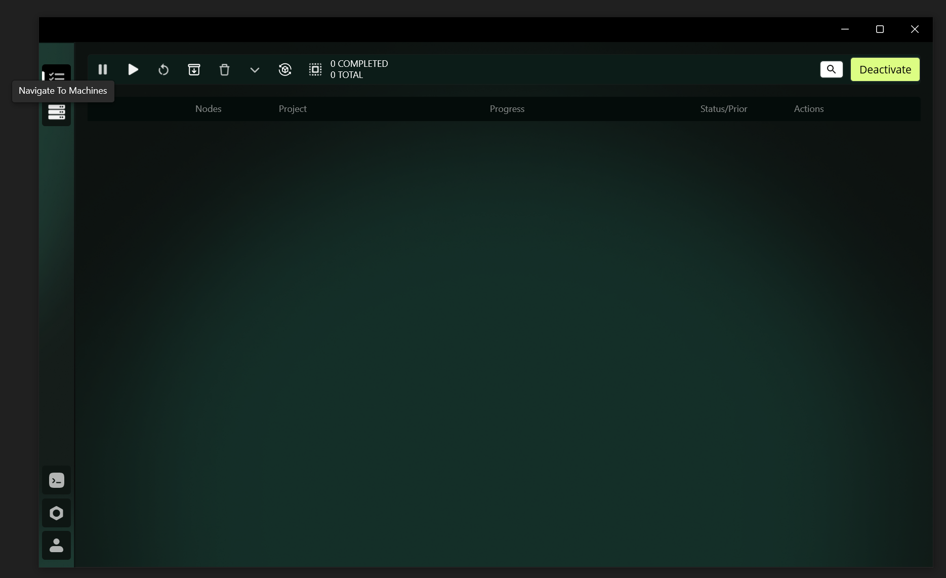 Navigate to Machine Page